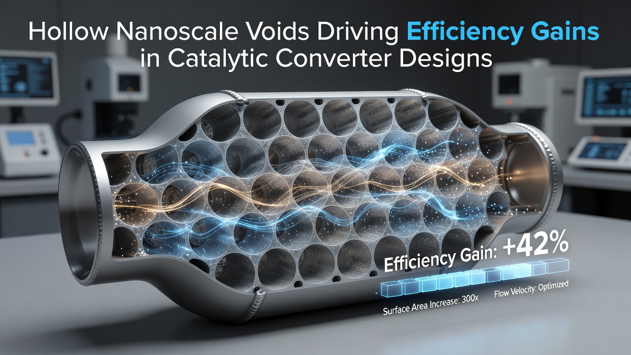 Hollow Nanoscale Voids Driving Efficiency Gains in Catalytic Converter Designs