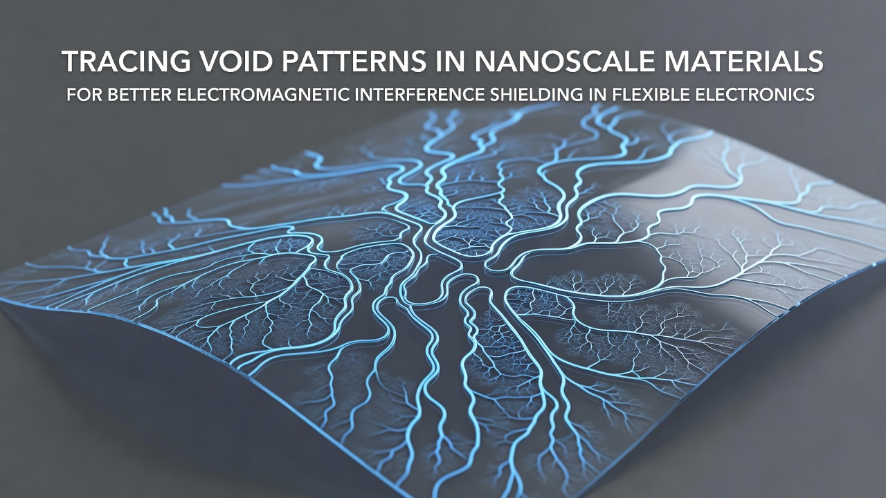 Tracing Void Patterns in Nanoscale Materials for Better Electromagnetic Interference Shielding in Flexible Electronics